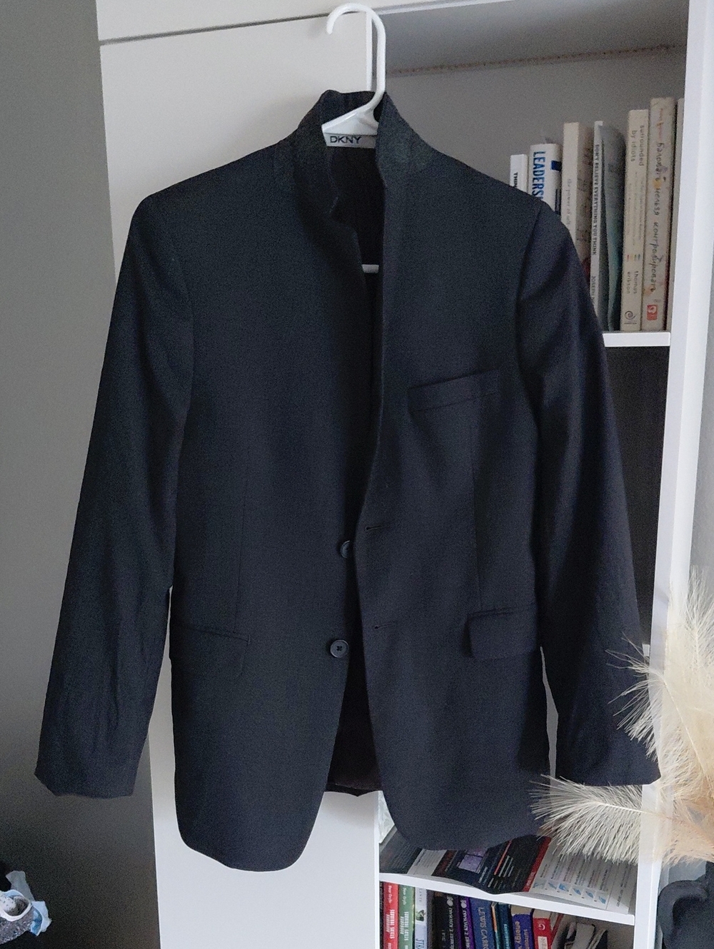 DKNY Black Tailored Blazer Jacket Career Office Business Chic